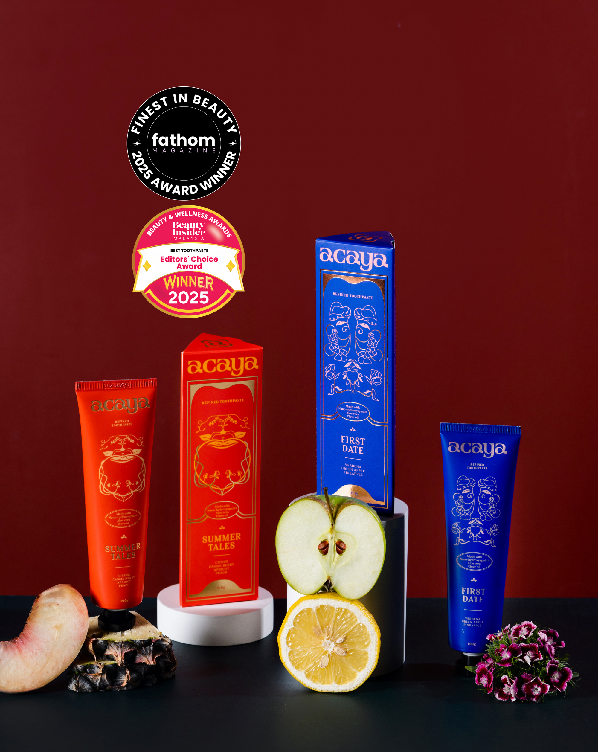 Acaya Refined Toothpaste Collection